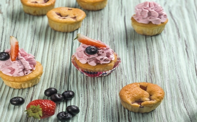 Cupcakes de fresa